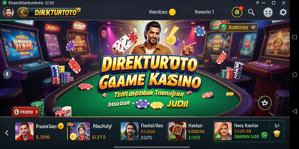 Tampilan gameplay menarik dari DIREKTURTOTO dengan suasana Kasino.