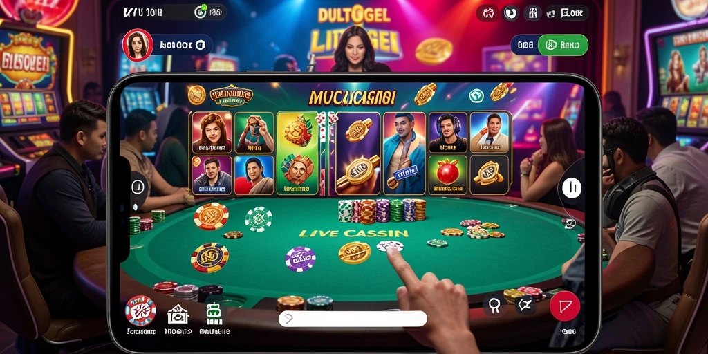 Tampilan screenshot gameplay DULTOGEL yang menarik di Live Casino.