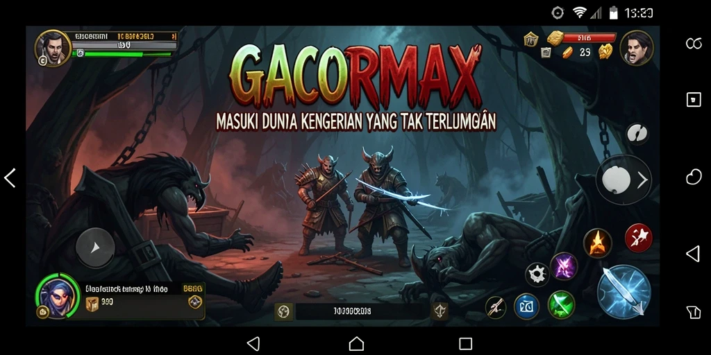 Screenshot menyeramkan dari gameplay GACORMAX yang menegangkan.