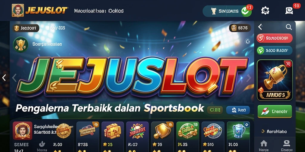 Screenshot utama JEJUSLOT menampilkan pengalaman taruhan olahraga yang menarik.