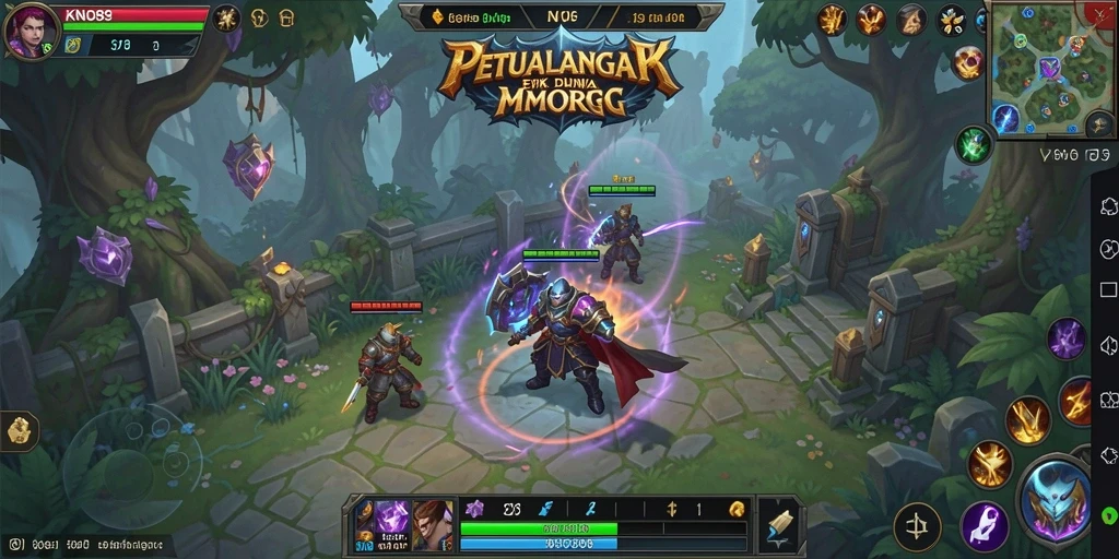 Tampilan menarik dari gameplay MMORPG KNO89 yang mendebarkan.
