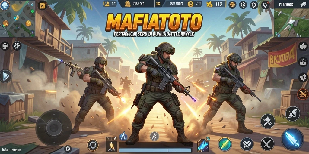 Gameplay menegangkan di MAFIATOTO dalam pertarungan Battle Royale.