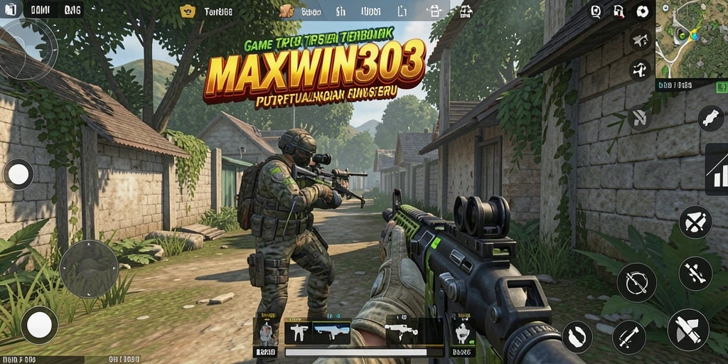 Tampilan gameplay seru MAXWIN303 dalam mode TPS.