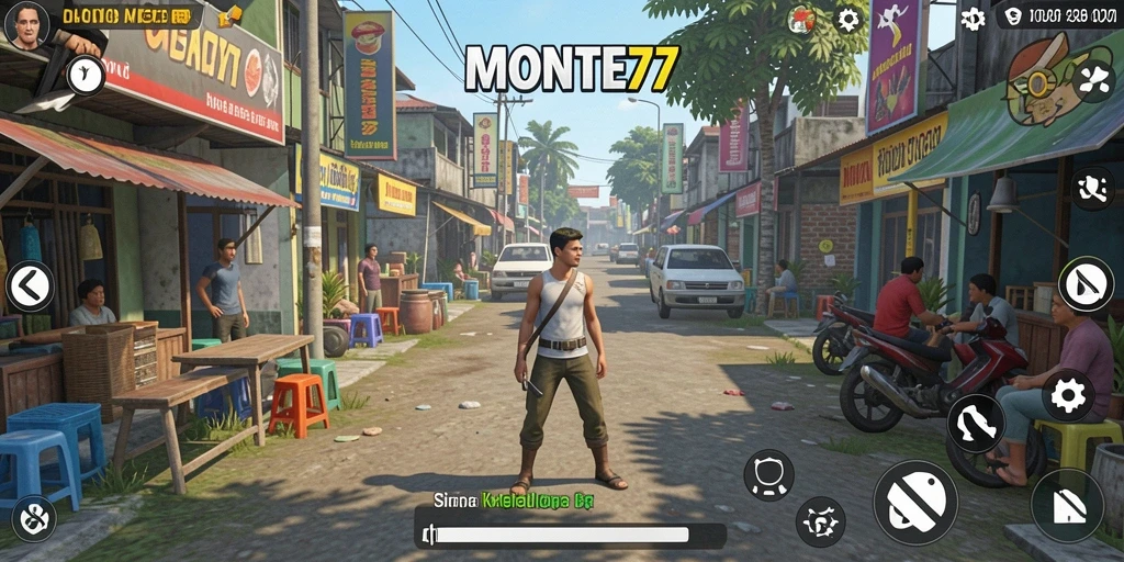 Tampilan gameplay MONTE77 yang menakjubkan dalam simulasi kehidupan.