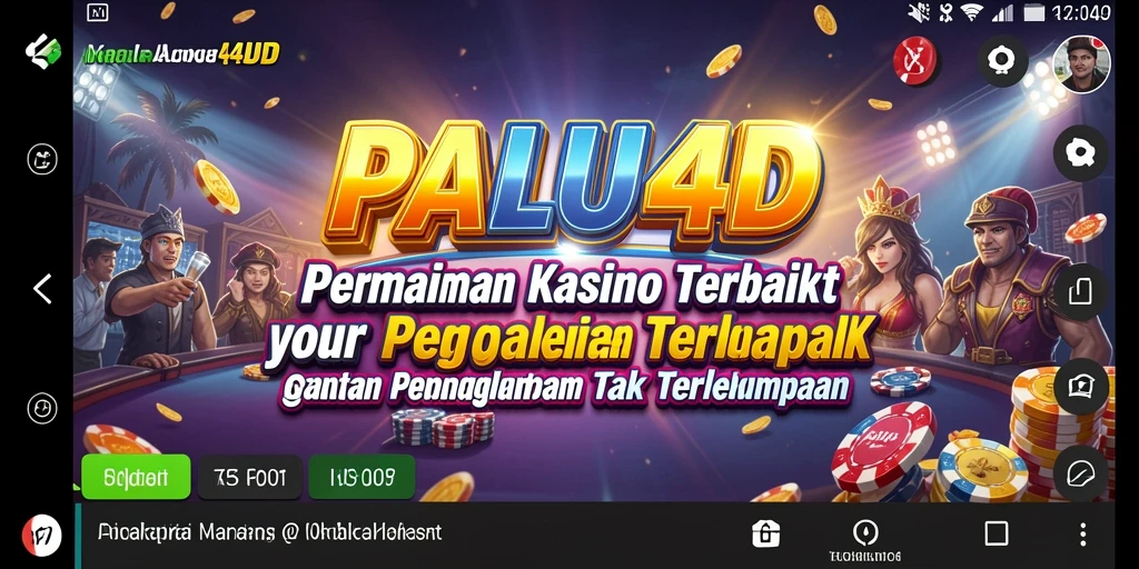 Screenshot utama PALU4D menampilkan gameplay Kasino yang seru dan interaktif.