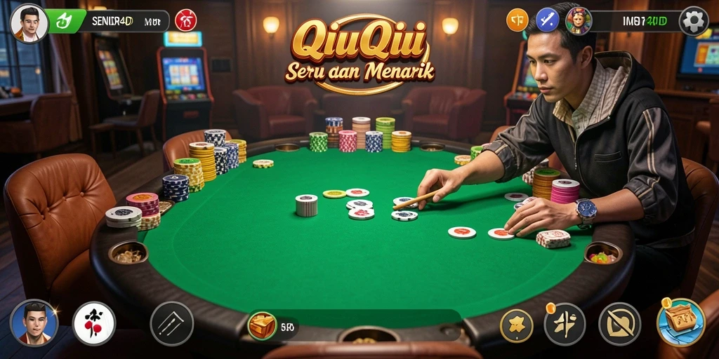 Tampilan gameplay menarik dari SENIOR4D saat bermain QiuQiu.