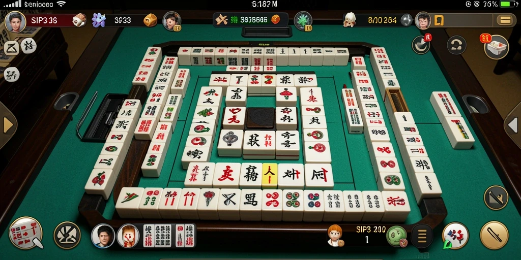 Screenshot SIP33 menampilkan gameplay Mahjong yang menarik dan seru.