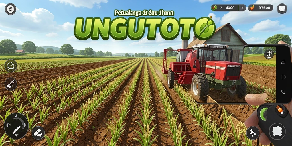 Gameplay UNGUTOTO menunjukkan keseruan bertani di dunia virtual.