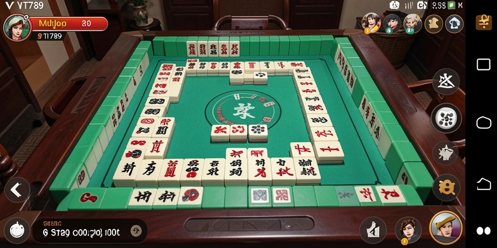 Tampilan gameplay VT789 yang memukau dalam permainan Mahjong.